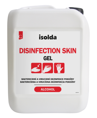 ISOLDA dezinfekční gel (DISINFECTION SKIN-červená) na ruce 5l