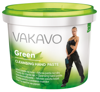 Mycí pasta VAKAVO GREEN 500g (zelená) kelímek (bal.12ks)