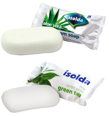 Toaletní mýdlo ISOLDA aloe vera, green tea 100g (bal.56ks)