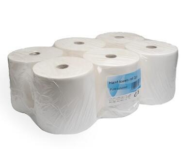 Papírové ručníky ROLL-BOX MAXI Strong 100m (6 rolí) bílý 2vrstvý