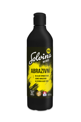Mycí pasta SOLVINA 450g - žlutá kulatá láhev (bal.18ks)