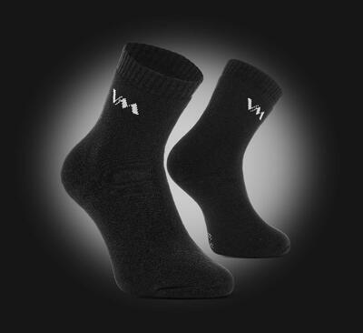Ponožky funkční VM TERRY (8002) 3páry ČERNÉ vel.35-38